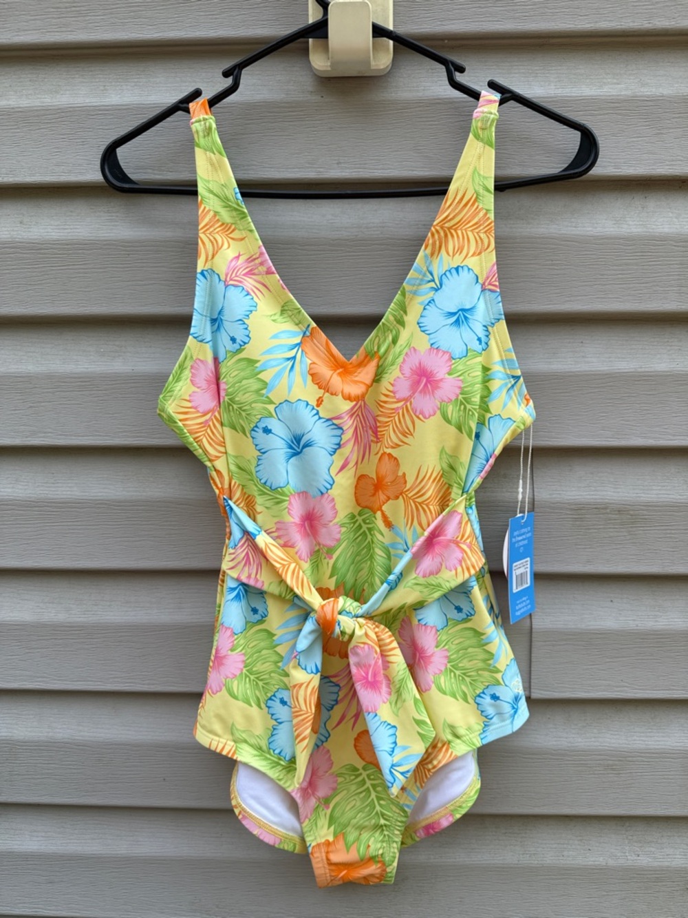 Ruffle Butts | Ruggedbutts NWT Happy Hula Tie Waist V-neck One Piece Suit Small
